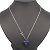 Pendente di collana Louis Vuitton Vivienne MP3194 Argento Blu navy - vista 5