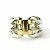 Ring Hermès Storia dell'Anello Hermes 53 Argento 925 K18YG - vista 2