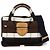 Borsa Prada BN2119 in tela nero marrone bianco