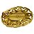 Chanel Coco Mark Motiv Farbstein Brosche Golden - Ansicht 3