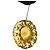 Chanel Coco Mark Motiv Farbstein Brosche Golden - Ansicht 4