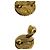 Orecchini a clip in oro con motivo Cocomark di Chanel D'oro - vista 2