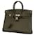 Hermès Bolsa Hermes Birkin 25 em verde oliva Couro  ref.1506663