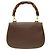 Borsa a Spalla Gucci Bamboo Marrone - vista 3