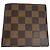 Billetera bifold Damier marrón Louis Vuitton Castaño