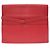 Borsa a mano rossa Hermès Couchevel Rosso - vista 2
