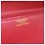 Borsa a mano rossa Hermès Couchevel Rosso - vista 5