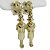 Orecchini a clip in oro Chanel Coco Mademoiselle D'oro - vista 3