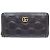 Gucci Schwarze Leder Lange Brieftasche