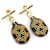 Hermès Hermes Chaine d'Ancre PM Buffalo Horn Earrings Brown  ref.1507313