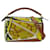 Loewe Puzzle Small Floral Leather Handbag Brown Yellow  ref.1507320