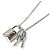 Collana con pendente Lockit in oro bianco K18WG Louis Vuitton