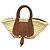 Chloé Marcie Handbraid Raffia and Leather Basket Bag