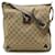 Borsa a Spalla in Tela GG Gucci Beige Bronzo Pelle  ref.1507953