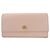 Cartera larga de piel rosa Gucci