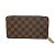 Cartera Zippy Damier marrón Louis Vuitton Castaño - vista 2