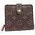 Fuchsia Monogram perforierte Bi-Fold-Geldbörse von Louis Vuitton Fuschia