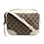 Gucci Schultertasche in Beige und Weiß Leder Leinwand  ref.1508354