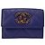 Cartera trifold de piel de cordero acolchada Chanel 19 Púrpura