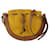 Sac à épaule petit en forme de fer à cheval Loewe Marron Jaune  ref.1508537