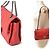 Borsa a spalla in pelle caviar rossa Chanel Rosso - vista 2
