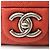 Borsa a spalla in pelle caviar rossa Chanel Rosso - vista 6
