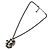 Collana in argento Chanel con pendente