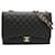 Bolsa de Ombro Chanel Deca Matelassé Preto Couro  ref.1508734