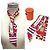 Hermès Foulard Hermes Twilly - Colliers de Chiens Remix 2020 Rosso Blu Beige - vista 2