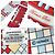 Hermès Foulard Hermes Twilly - Colliers de Chiens Remix 2020 Rosso Blu Beige - vista 3