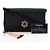 Borsa a spalla in satin Chanel Nero - vista 9
