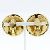 Vintage Gold Plated Clip Ohrringe Chanel Coco Mark Golden - Ansicht 3