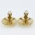 Vintage Gold Plated Clip Ohrringe Chanel Coco Mark Golden - Ansicht 4