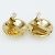 Vintage Gold Plated Clip Ohrringe Chanel Coco Mark Golden - Ansicht 5