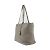 Prada 1BG203 Vitello Phoenix Leder Tote Bag Grau Braun - Ansicht 2