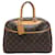 Sac Boston Louis Vuitton Deauville avec étiquette de nom initiale pour femme Cuir vernis Marron Monogramme  ref.1509287