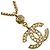 Collana vintage placcata in oro Chanel Coco D'oro