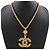 Collana vintage placcata in oro Chanel Coco D'oro - vista 2