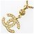Collana vintage placcata in oro Chanel Coco D'oro - vista 3