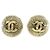 Orecchini a clip placcati in oro Chanel Coco Mark