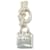 Birkin Hermès Hermes Silver Pendant Necklace Silvery