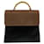 Bolsa mini tote de couro com alça torcida Loewe Velasquez Marrom Preto  ref.1510079