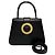 Céline Borsa a spalla 2 in 1 in pelle di vitello nera Celine Nero