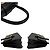 Céline Borsa a spalla 2 in 1 in pelle di vitello nera Celine Nero - vista 6