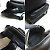 Balenciaga Schwarzer Leder B Logo Rucksack - Ansicht 4