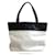 Bolso tote de cuero bicolor Chanel Negro Blanco  ref.1510293