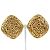 Orecchini da donna vintage placcati in oro di Chanel
