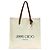 Borsa tote in tela e pelle marrone e bianca Jimmy Choo Bianco