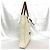 Borsa tote in tela e pelle marrone e bianca Jimmy Choo Bianco - vista 2