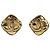 Orecchini vintage placcati in oro Chanel